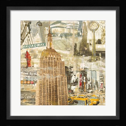 Framed In New York City Print