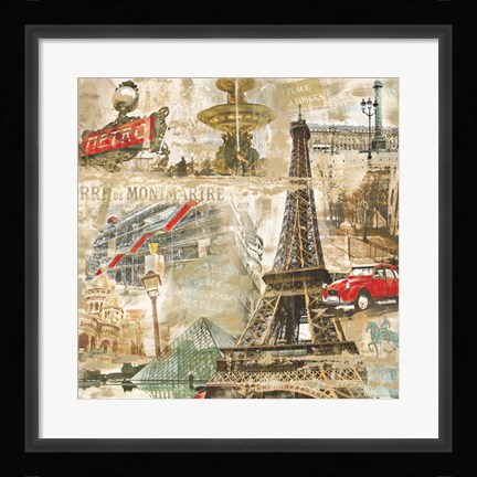 Framed In Paris Print