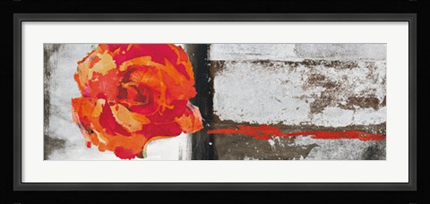 Framed Metallic Pop Flower II Print
