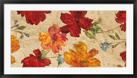 Framed Fleurs du printemps Print