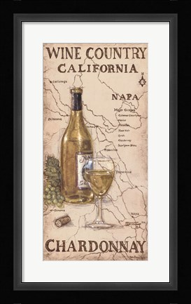 Framed Wine Country I Print