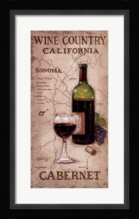 Framed Wine Country II Print