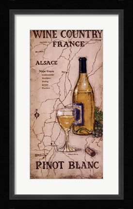 Framed Wine Country III Print