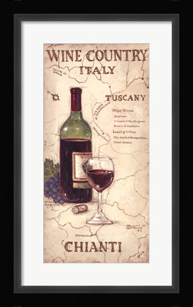 Framed Wine Country IV Print