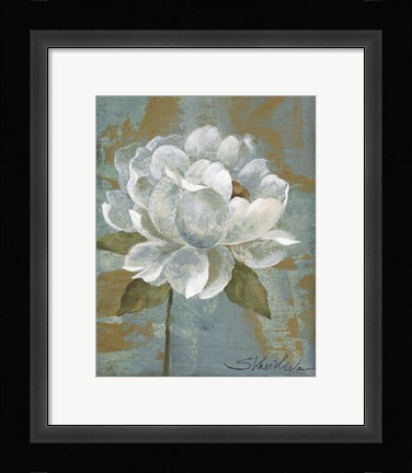 Framed Peony Tile I Print