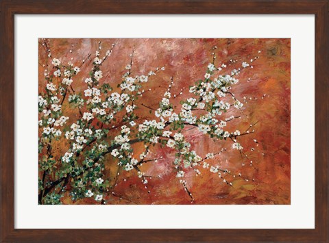 Framed Wild Plum Blossoms Print