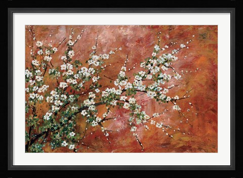Framed Wild Plum Blossoms Print