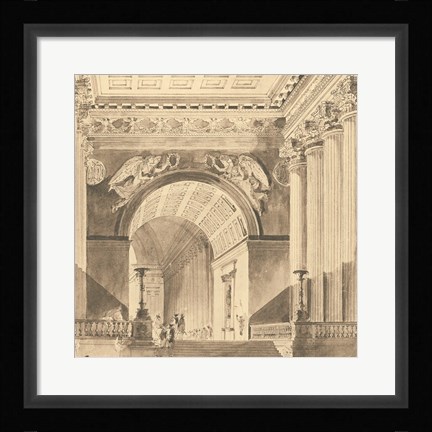 Framed Portico Antico II Print