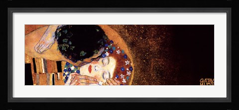 Framed Kiss, c.1908 (detail, dark) Print