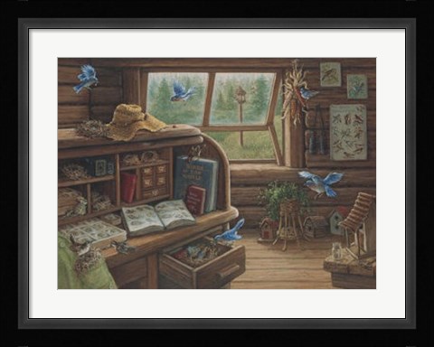 Framed Birdwatchers Print