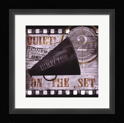 Framed Quiet on the Set Print