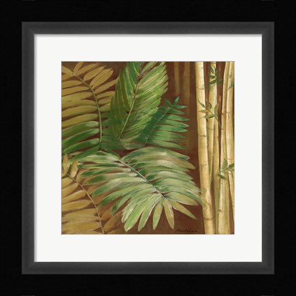 Framed Bamboo &amp; Palms II Print