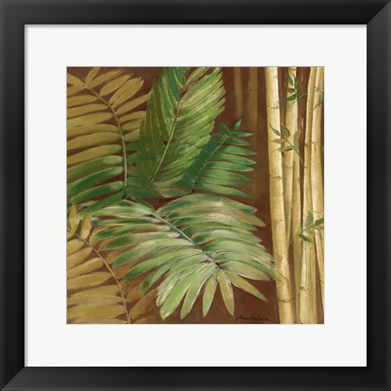 Framed Bamboo &amp; Palms II Print