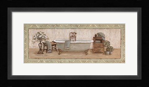 Framed My Peaceful Bath I Print