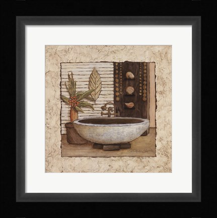 Framed Feng Shui Bath II Print