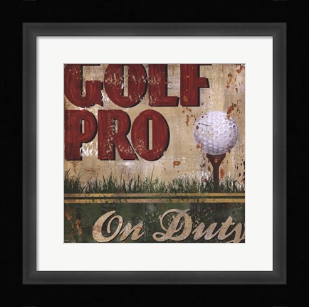 Framed Golf Pro Print