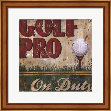 Framed Golf Pro Print