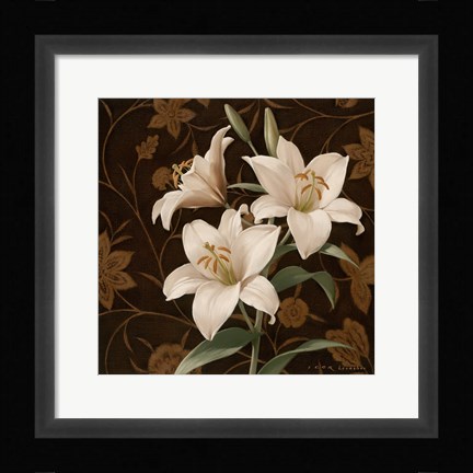 Framed Flores Elegante IV Print