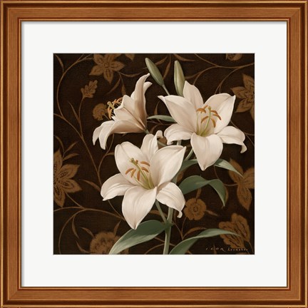 Framed Flores Elegante IV Print