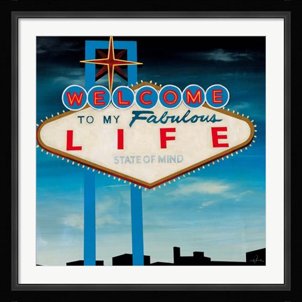 Framed Welcome Print