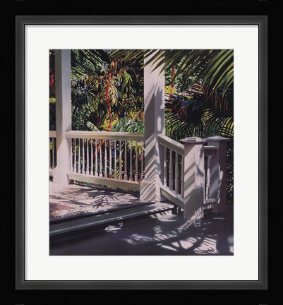 Framed Small Glittering Porch Print