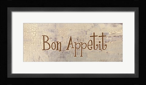Framed Bon Appetit Print