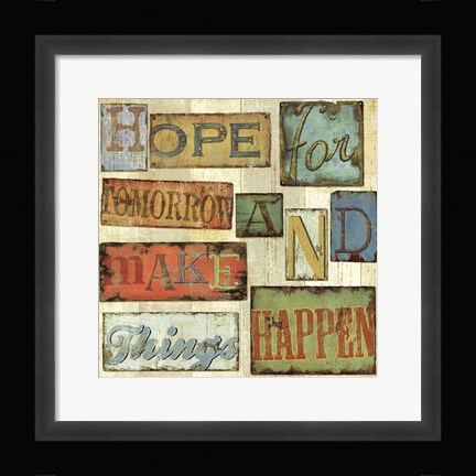 Framed Believe &amp; Hope II Print