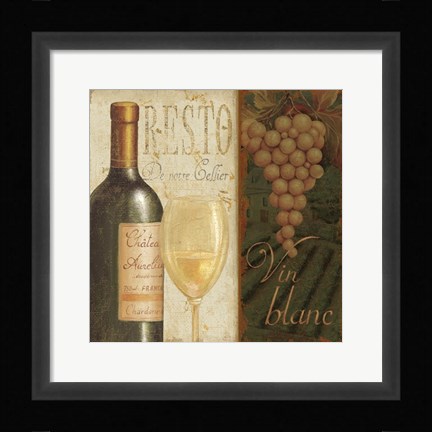 Framed Wine List II Print