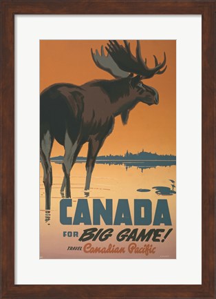 Framed Canada - For Big Game Print