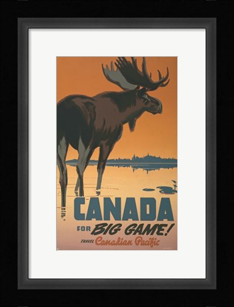 Framed Canada - For Big Game Print