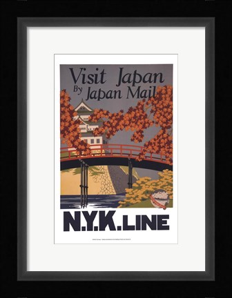 Framed Visit Japan Print