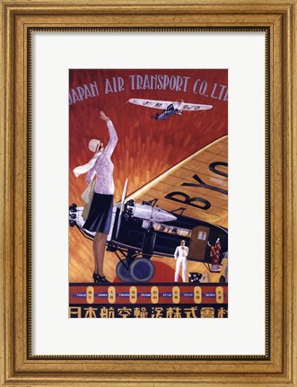 Framed Japan Air Transport Print