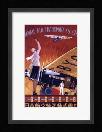 Framed Japan Air Transport Print