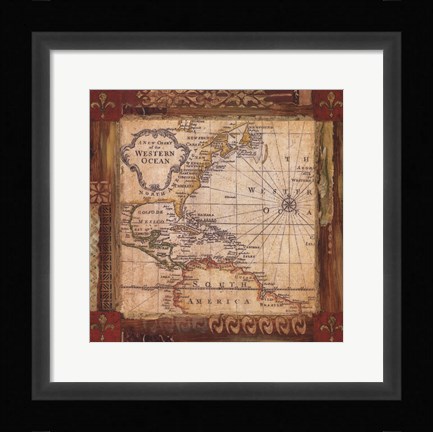 Framed Corners of the Earth - Detail I Print