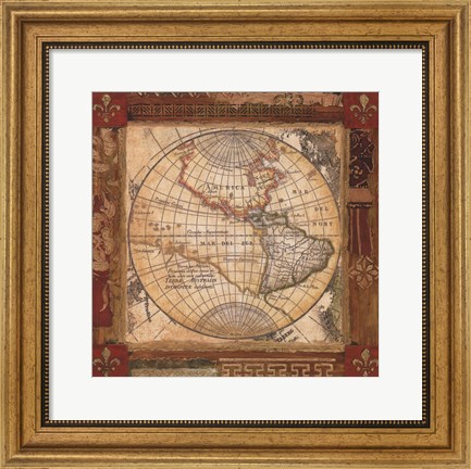 Framed Corners of the Earth - Detail II Print