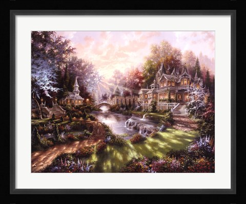 Framed Morning Glory Print