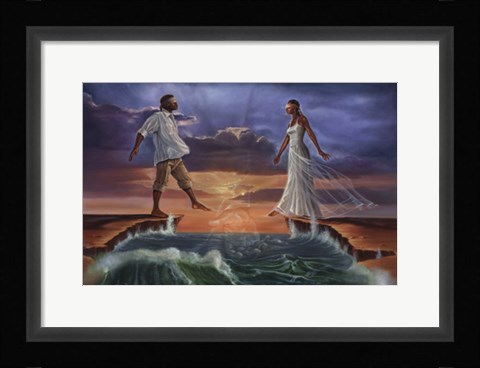 Framed Step Out on Faith 'Love' Print