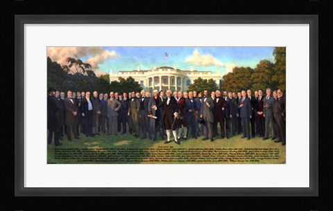 Framed Presidents: 2009 (medium) Print