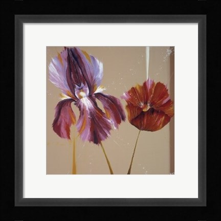 Framed Movement Flowers Print