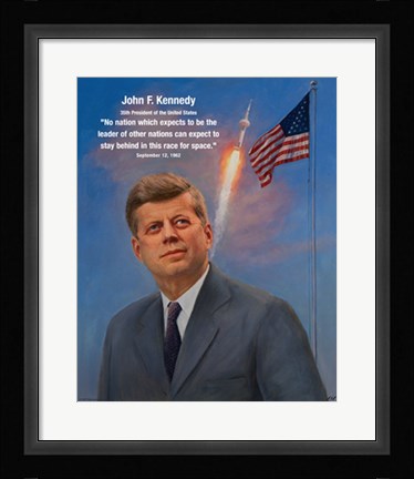 Framed JFK Print