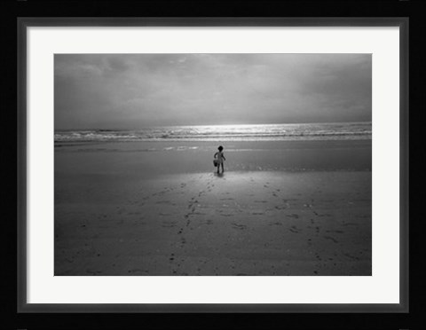 Framed Joe on the Beach Print