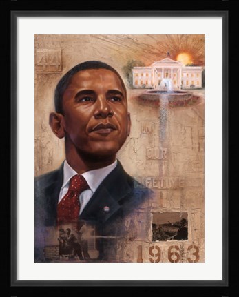 Framed In Our Lifetime (Barack Obama) Print