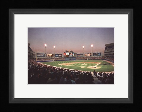 Framed Chicago Comiskey Park Print