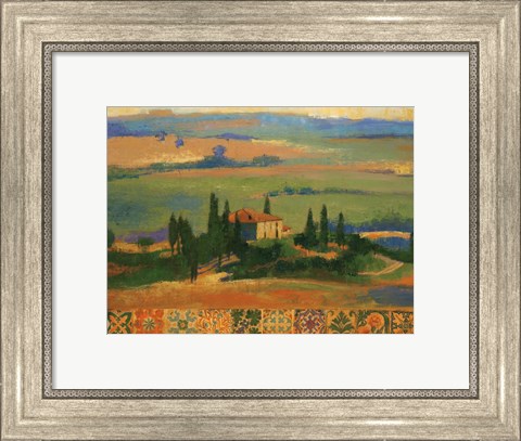 Framed Tuscany Hill Print