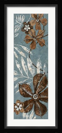 Framed Denim Garden I Print