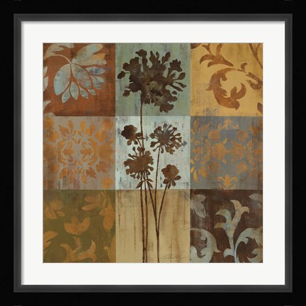 Framed Arts and Crafts Tiles I Print