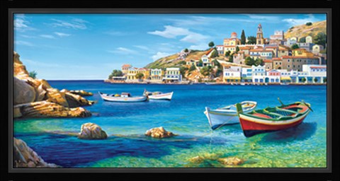 Framed Golfo mediterraneo Print