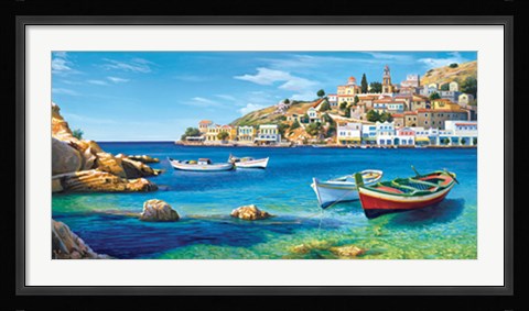 Framed Golfo mediterraneo Print