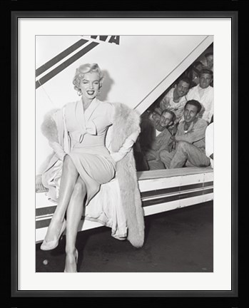 Framed Marilyn Monroe in Airport Print