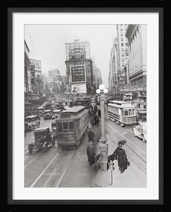 Framed Times Square from 43rd Street, 1930 Print